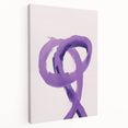 Electric Wall Art – Bold Purple Brushstroke Modern Electric Art Canvas