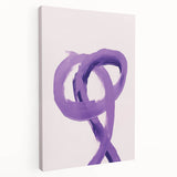 Electric Wall Art – Bold Purple Brushstroke Modern Electric Art Canvas