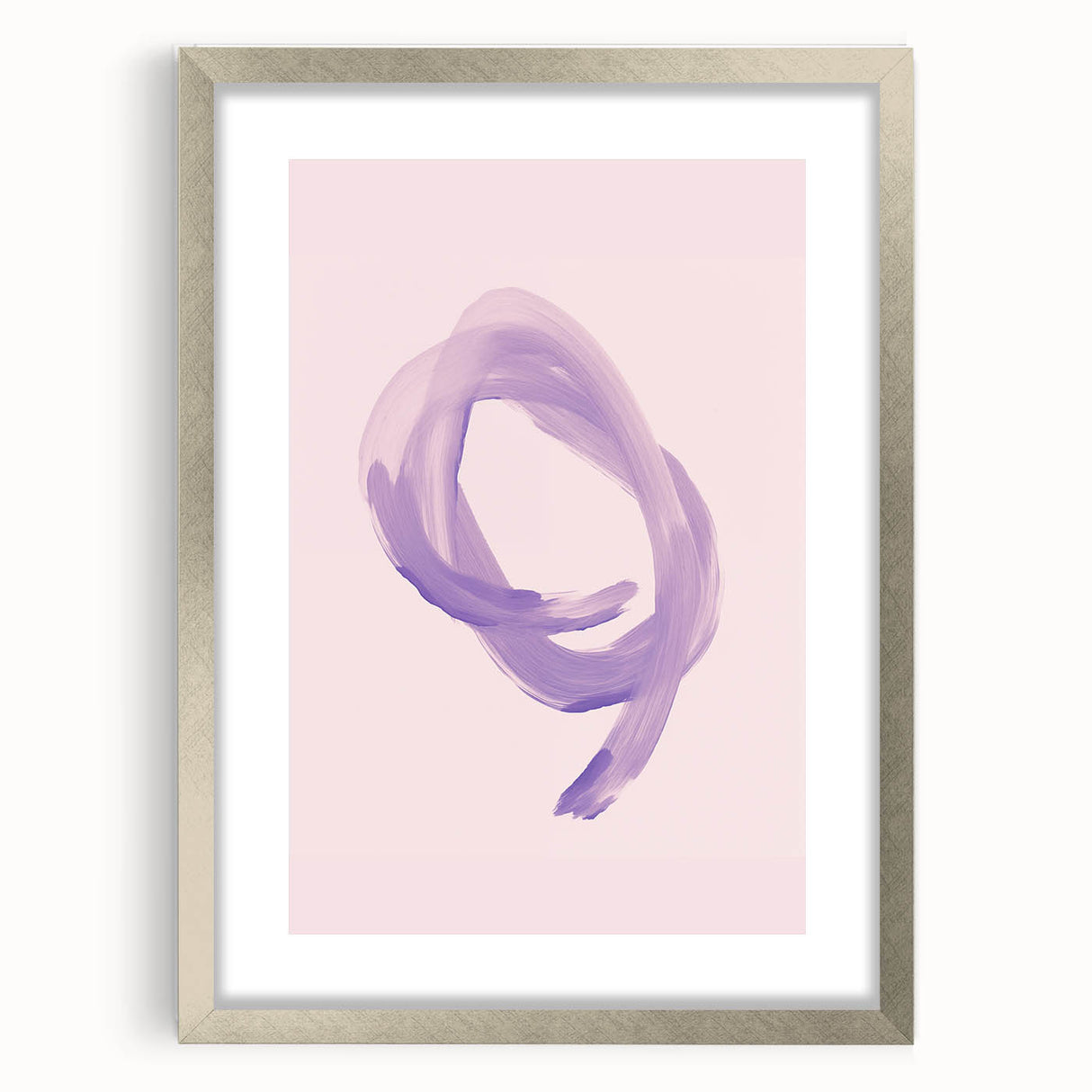 Electric Wall Art – Soft Lavender Brushstroke Modern Electric Decor Art