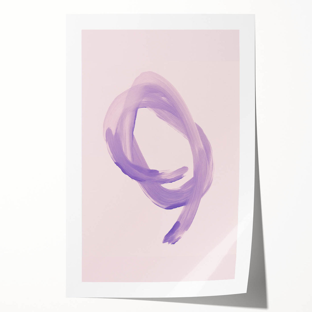 Electric Wall Art – Soft Lavender Brushstroke Modern Electric Decor Art