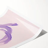 Electric Wall Art – Soft Lavender Brushstroke Modern Electric Decor Art