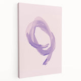 Electric Wall Art – Soft Lavender Brushstroke Modern Electric Decor Art