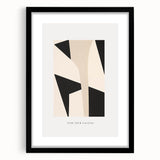 Electric Wall Art – Abstract Monochrome Shapes Modern Electric Decor Art