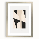 Electric Wall Art – Abstract Monochrome Shapes Modern Electric Decor Art