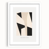 Electric Wall Art – Abstract Monochrome Shapes Modern Electric Decor Art