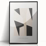 Electric Wall Art – Abstract Monochrome Shapes Modern Electric Decor Art