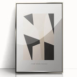 Electric Wall Art – Abstract Monochrome Shapes Modern Electric Decor Art