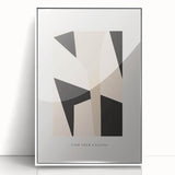 Electric Wall Art – Abstract Monochrome Shapes Modern Electric Decor Art