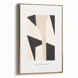 Electric Wall Art – Abstract Monochrome Shapes Modern Electric Decor Art