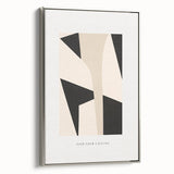 Electric Wall Art – Abstract Monochrome Shapes Modern Electric Decor Art