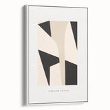 Electric Wall Art – Abstract Monochrome Shapes Modern Electric Decor Art