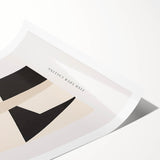 Electric Wall Art – Abstract Monochrome Shapes Modern Electric Decor Art