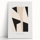 Electric Wall Art – Abstract Monochrome Shapes Modern Electric Decor Art