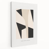 Electric Wall Art – Abstract Monochrome Shapes Modern Electric Decor Art