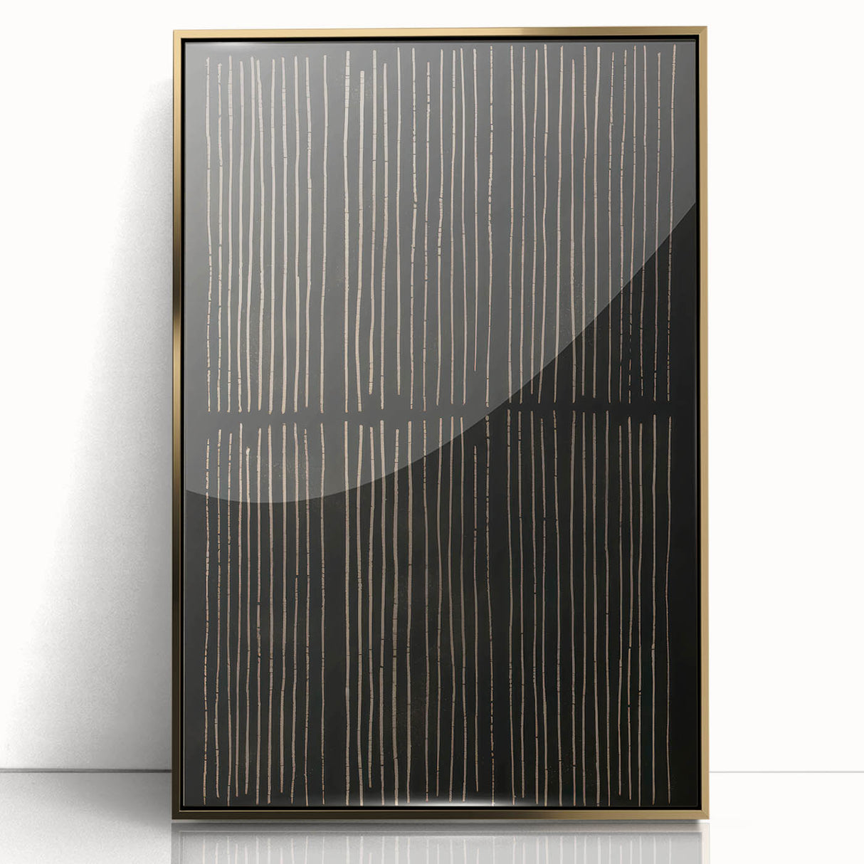 Minimalist Electric Line Art Canvas - Modern Monochrome Wall Decor