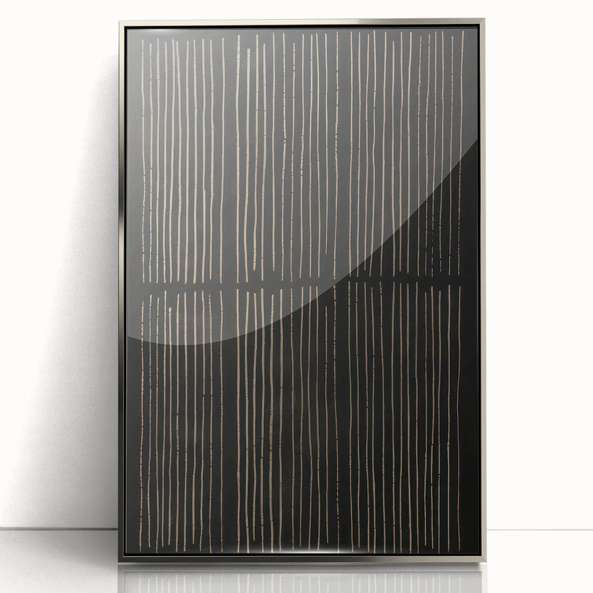 Minimalist Electric Line Art Canvas - Modern Monochrome Wall Decor