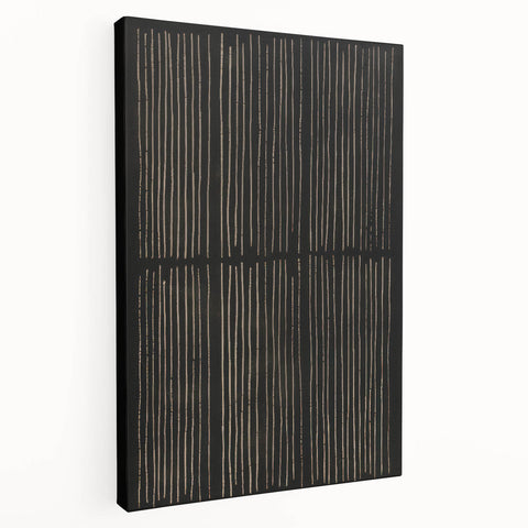 Minimalist Electric Line Art Canvas - Modern Monochrome Wall Decor