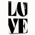 Electric Wall Art – Bold Typography Love Design Modern Electric Canvas