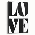 Electric Wall Art – Bold Typography Love Design Modern Electric Canvas