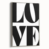 Electric Wall Art – Bold Typography Love Design Modern Electric Canvas