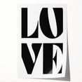 Electric Wall Art – Bold Typography Love Design Modern Electric Canvas