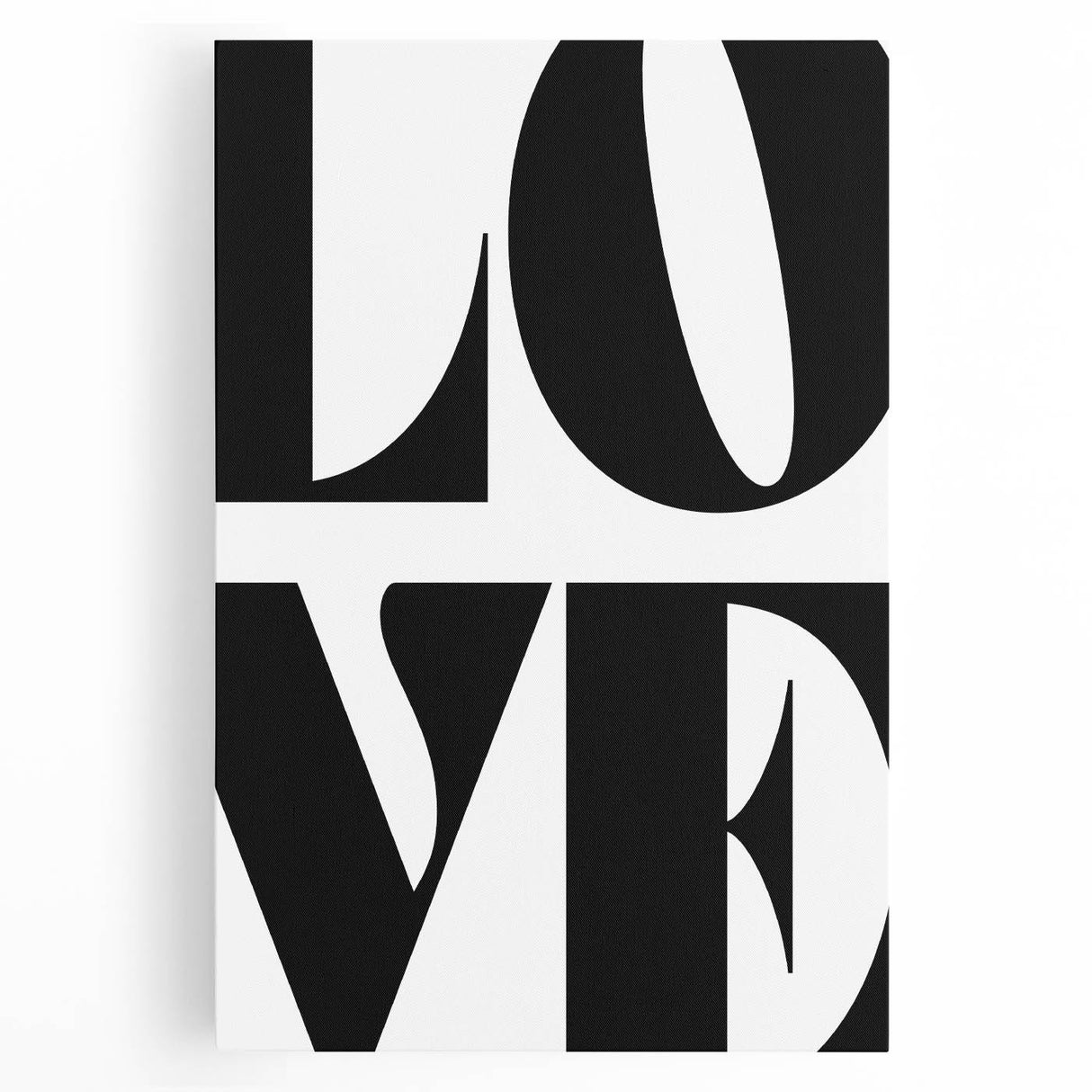 Electric Wall Art – Bold Typography Love Design Modern Electric Canvas