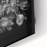 Electric Wall Art – Dramatic Floral Black and White Modern Electric Decor