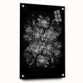 Electric Wall Art – Dramatic Floral Black and White Modern Electric Decor