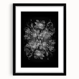 Electric Wall Art – Dramatic Floral Black and White Modern Electric Decor