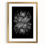 Electric Wall Art – Dramatic Floral Black and White Modern Electric Decor