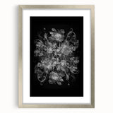 Electric Wall Art – Dramatic Floral Black and White Modern Electric Decor