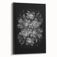 Electric Wall Art – Dramatic Floral Black and White Modern Electric Decor
