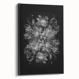 Electric Wall Art – Dramatic Floral Black and White Modern Electric Decor