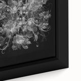 Electric Wall Art – Dramatic Floral Black and White Modern Electric Decor