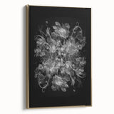 Electric Wall Art – Dramatic Floral Black and White Modern Electric Decor