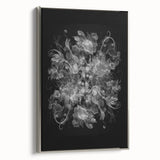 Electric Wall Art – Dramatic Floral Black and White Modern Electric Decor