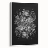 Electric Wall Art – Dramatic Floral Black and White Modern Electric Decor