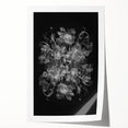 Electric Wall Art – Dramatic Floral Black and White Modern Electric Decor