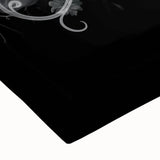 Electric Wall Art – Dramatic Floral Black and White Modern Electric Decor