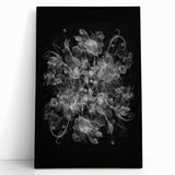 Electric Wall Art – Dramatic Floral Black and White Modern Electric Decor
