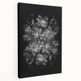 Electric Wall Art – Dramatic Floral Black and White Modern Electric Decor