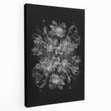 Electric Wall Art – Dramatic Floral Black and White Modern Electric Decor