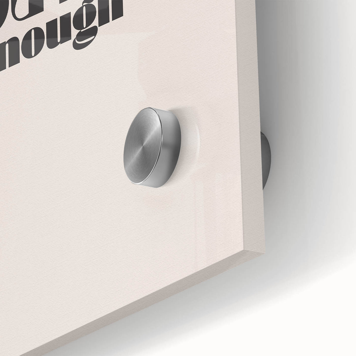 Electric Wall Art – Motivational Typography 'You Are Enough' Electric Decor