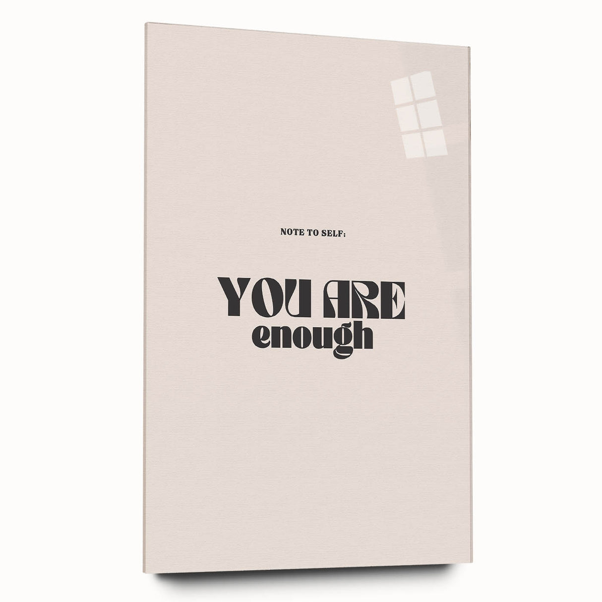 Electric Wall Art – Motivational Typography 'You Are Enough' Electric Decor