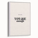 Electric Wall Art – Motivational Typography 'You Are Enough' Electric Decor