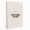 Electric Wall Art – Motivational Typography 'You Are Enough' Electric Decor