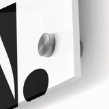 Electric Wall Art – Bold Typography 'No.' Modern Electric Decor Canvas