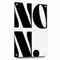 Electric Wall Art – Bold Typography 'No.' Modern Electric Decor Canvas