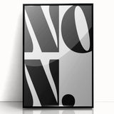 Electric Wall Art – Bold Typography 'No.' Modern Electric Decor Canvas