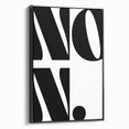 Electric Wall Art – Bold Typography 'No.' Modern Electric Decor Canvas